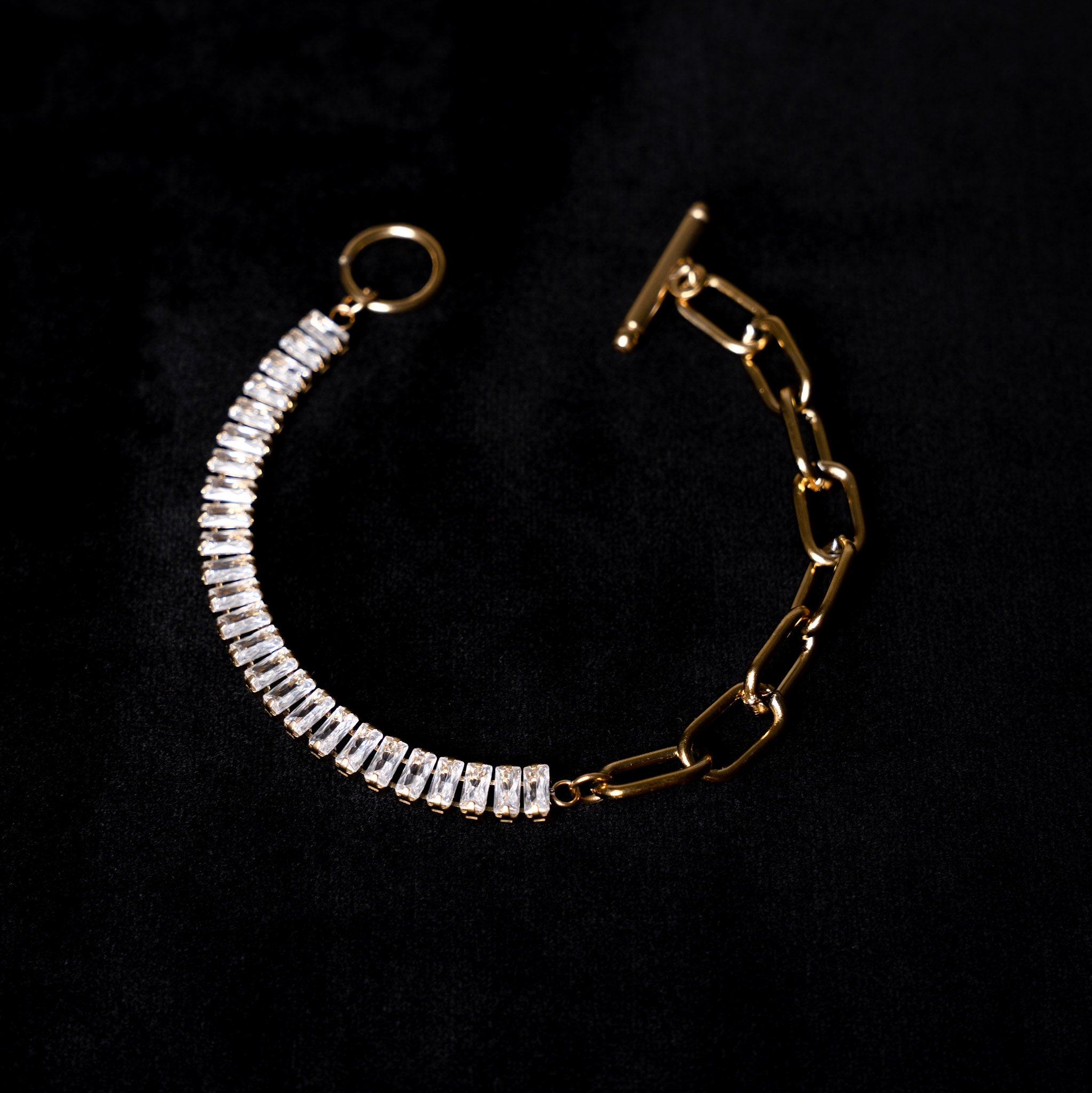 Baguette Huggies + Lola Bracelet | Bundle